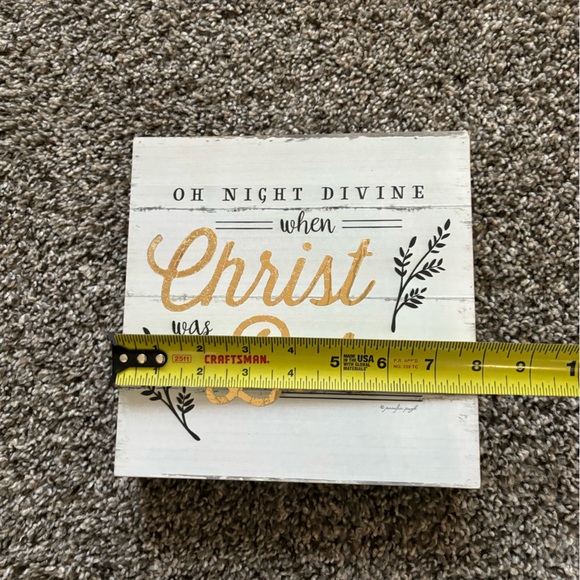 O Holy Night Wood Sign - Picture 4 of 4